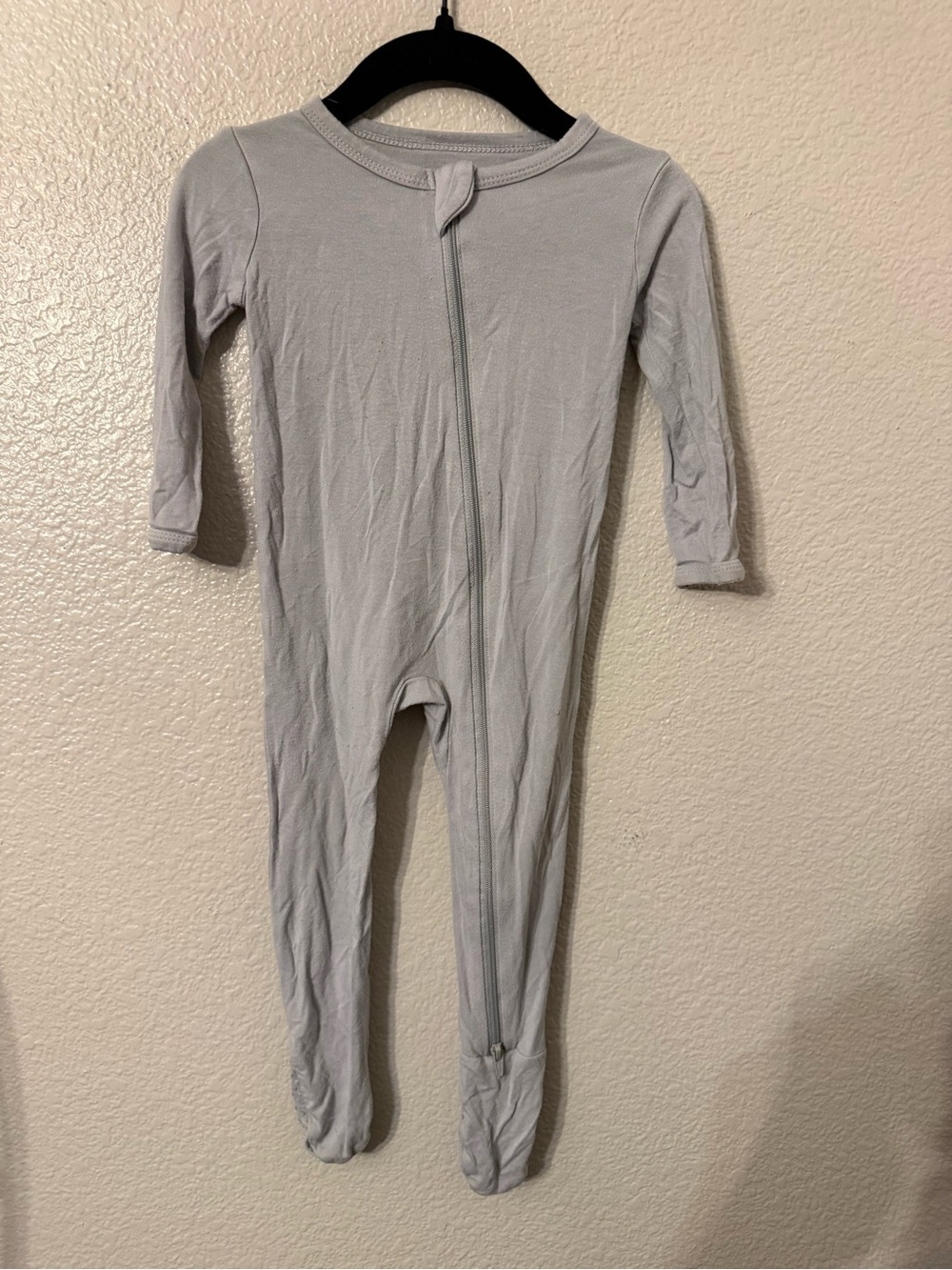 Kyte BABY Light Gray Footed One-Piece